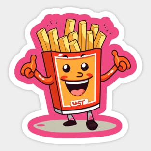 kawaii french fries T-Shirt cute  gilrl Sticker